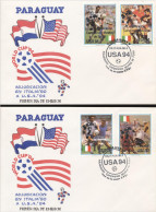 Paraguay 1991, Football World Cup In USA, 2FDC - 1994 – Stati Uniti