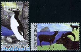 Faroe Islands 2012 Animals From Viking Age 2v, Mint NH, Nature - Animals (others & Mixed) - Birds - Cattle - Other & Unclassified