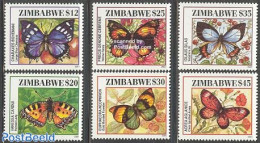 Zimbabwe 2001 Butterflies 6v, Mint NH, Nature - Butterflies - Zimbabwe (1980-...)