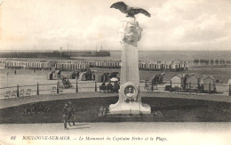 BOULOGNE SUR MER, PAS DE CALAIS, MONUMENT, BEACH, TENT, STATUE, FRANCE, POSTCARD - Boulogne Sur Mer