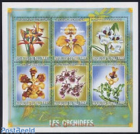 Mali 1999 Orchids 6v M/s, Mint NH, Nature - Flowers & Plants - Orchids - Mali (1959-...)