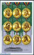 Nevis 1996 Olympic Winners 9v M/s, Mint NH, Sport - Olympic Games - St.Kitts Und Nevis ( 1983-...)