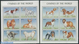 Nevis 2000 Dgs 12v (2 M/s), Mint NH, Nature - Dogs - St.Kitts Und Nevis ( 1983-...)
