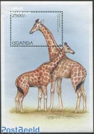 Uganda 1997 Giraffe S/s, Mint NH, Nature - Animals (others & Mixed) - Giraffe - Autres & Non Classés