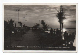 Carte Postale Moderne - 14 Cm X 9 Cm - Circulé - Dép. 33 - ARCACHON - Couché De Soleil, Nouveau Bd. Promenade - Arcachon