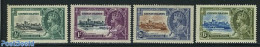 Cayman Islands 1935 Silver Jubilee 4v, Unused (hinged), History - Kings & Queens (Royalty) - Art - Castles & Fortifica.. - Case Reali
