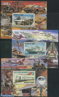 Djibouti 1982 Traffic 3 S/s, Mint NH, Transport - Automobiles - Concorde - Aircraft & Aviation - Railways - Ships And .. - Coches