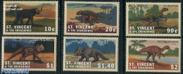 Saint Vincent 2001 Preh. Animals 6v, Mint NH, Nature - Prehistoric Animals - Prehistóricos