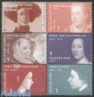 Netherlands 2013 1001 Women In History 6v [++], Mint NH, History - Women - Art - Authors - Unused Stamps