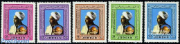 Jordan 1982 Abdullah Ibn El-Hussein 5v, Mint NH, History - Kings & Queens (Royalty) - Case Reali