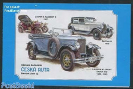 Czech Republic 2013 Automobiles Booklet, Mint NH, Transport - Stamp Booklets - Automobiles - Autres & Non Classés