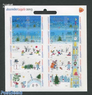 Netherlands 2013 Christmas 20v M/s (with PostNL Logo), Mint NH, Religion - Sport - Christmas - Cycling - Unused Stamps
