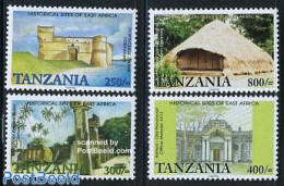 Tanzania 2001 Historical Cities Of East Africa 4v, Mint NH, Various - Tourism - Art - Castles & Fortifications - Kastelen