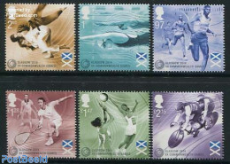 Great Britain 2014 Commonwealth Games 6v, Mint NH, Sport - Athletics - Cycling - Handball - Judo - Sport (other And Mi.. - Ungebraucht