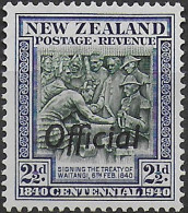 1940 New Zealand 2½d. Official Ff Joined MNH SG N. O145a - Otros & Sin Clasificación