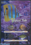 Micronesia 2014 Tropical Fish 4v M/s, Mint NH, Nature - Fish - Fishes
