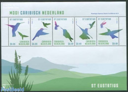 Dutch Caribbean 2014 Birds St. Eustatius 5v M/s, Mint NH, Nature - Birds - Autres & Non Classés