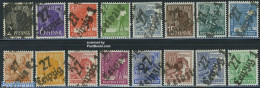 Germany, DDR 1948 Soviet Zone, Overprints 16v (city May Vary), Unused (hinged), Various - Agriculture - Nuevos