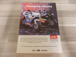 Reclame Advertentie Uit Oud Tijdschrift 1996 - Aprilia RS125 And RS250 Moto - Publicités