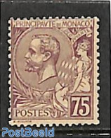 Monaco 1891 75c, Stamp Out Of Set, Unused (hinged) - Unused Stamps