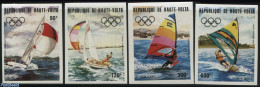 Upper Volta 1983 Olympic Games 4v, Imperforated, Mint NH, Sport - Olympic Games - Sailing - Zeilen