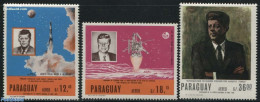 Paraguay 1967 J.F. Kennedy 3v, Airmails, Mint NH, History - Various - American Presidents - Costumes - Kostüme