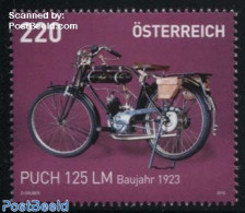 Austria 2016 Puch 125 LM 1v, Mint NH, Transport - Motorcycles - Unused Stamps