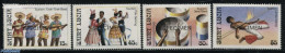 Saint Lucia 1986 Tourism 4v, SPECIMEN, Mint NH, Performance Art - Various - Dance & Ballet - Music - Tourism - Tanz