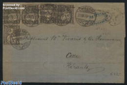 Switzerland 1879 Letter From Lausanne To Sete (F), Postal History - Lettres & Documents