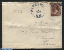 United States Of America 1883 Letter From Fryeburg To Portland, Postal History - Covers & Documents