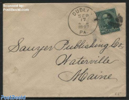 United States Of America 1897 Letter From Dudley To Waterville, Postal History - Briefe U. Dokumente