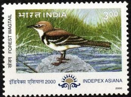 INDIA 2000 Indepex Asiana 2000 International Philatelic Exhibition - BIRDS 1v STAMP MNH, P.O Fresh & Fine - Altri & Non Classificati