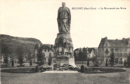 BELFORT, HAUT RHIN, MONUMENT, STATUE, PARK, ARCHITECTURE, FRANCE, POSTCARD - Altri & Non Classificati