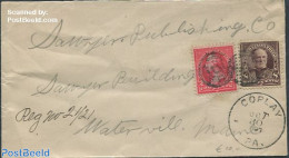 United States Of America 1897 Envelope To Waterville In Maine, Postal History - Lettres & Documents