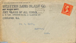 United States Of America 1902 Postmail From Chicago, Ill. To Ohio., Postal History, Art - Stained Glass And Windows - Briefe U. Dokumente