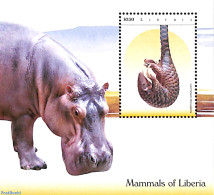 Liberia 2014 Mammals Of Liberia S/s, Mint NH, Nature - Animals (others & Mixed) - Hippopotamus - Wild Mammals - Autres & Non Classés