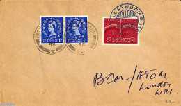 Ship Mail 1958 Cover From S.S. RYNDAM, Postal History - Andere & Zonder Classificatie