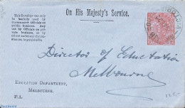 Australia, Victoria 1922 Envelope O.H.M.S. 1d, Used Postal Stationary - Sonstige & Ohne Zuordnung