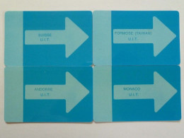 SWITZERLAND - L&G - Mint - Magnetic - UIT Demo's - Set Of 4 - Monaco, Andorre, Taiwan ...1978 - Suiza