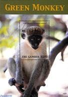 Gambia 2018 Green Monkey S/s, Mint NH, Nature - Animals (others & Mixed) - Monkeys - Gambie (...-1964)