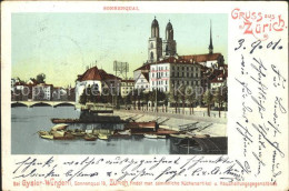 11778937 Zuerich Sonnenquai Bootshafen Grossmuenster Zuerich - Altri & Non Classificati