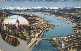 11778926 Zuerichsee Aus Der Vogelschau Mit Schweizer Landesmuseum Zuerich - Altri & Non Classificati