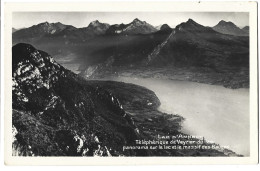 73   Lac D' Annecy  - Le Teleferique De Veyrier Du Lac - Panorama Sur Le Lac  Et Le Massif Des Bauges - Annecy