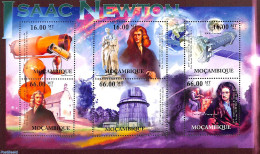 Mozambique 2012 Isaac Newton 6v M/s, Mint NH, Science - Astronomy - Physicians - Astrologia
