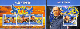 Guinea, Republic 2013 Rotary 2 S/s, Mint NH, Various - Rotary - Rotary Club