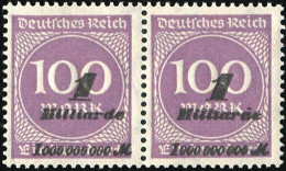 Deutsches Reich, 1923, 331 B II Und III, Postfrisch, Paar - Andere & Zonder Classificatie