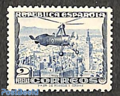 Spain 1935 Autogiro 1v (white Sky), Unused (hinged), Transport - Helicopters - Unused Stamps