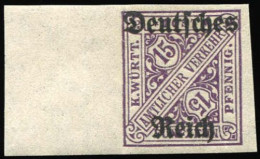 Deutsches Reich, 1920, 59U, Postfrisch - Servizio