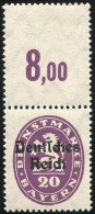 Deutsches Reich, 1920, 37 OR, Postfrisch - Servizio