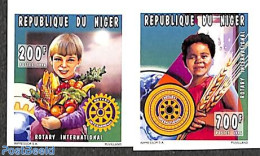 Niger 1996 90 Years Rotary 2v, Imperforated, Mint NH, Various - Rotary - Rotary Club